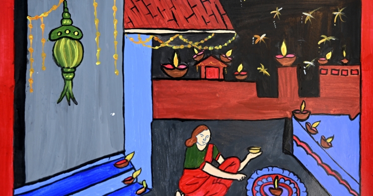 diwali painting