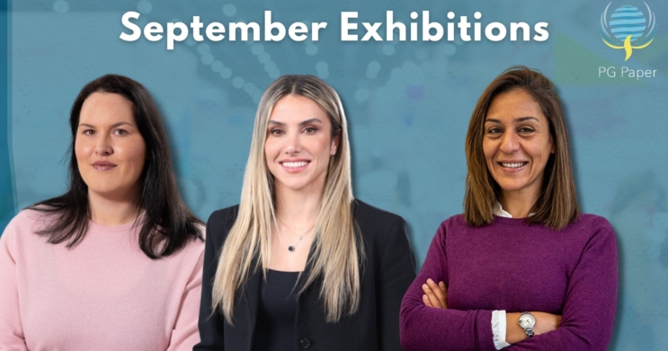 Line up of Petra, Shafagh and Yasmina - PG Paper representatives for our global tradeshows for September 2025.
