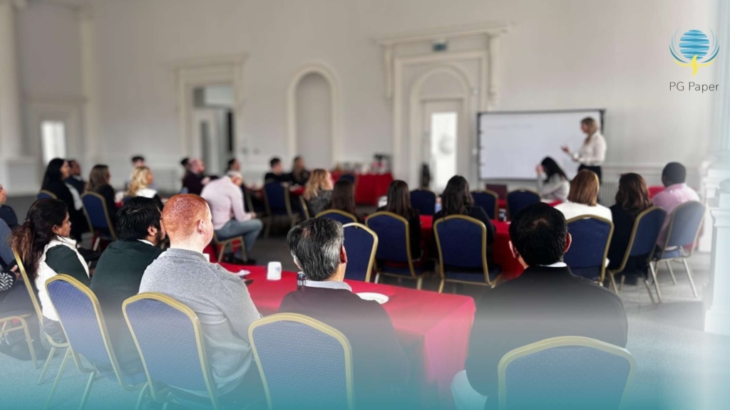 PG Paper meeting during Global Sales Week 2026 at Custom House, PG Paper UK Headquarters.